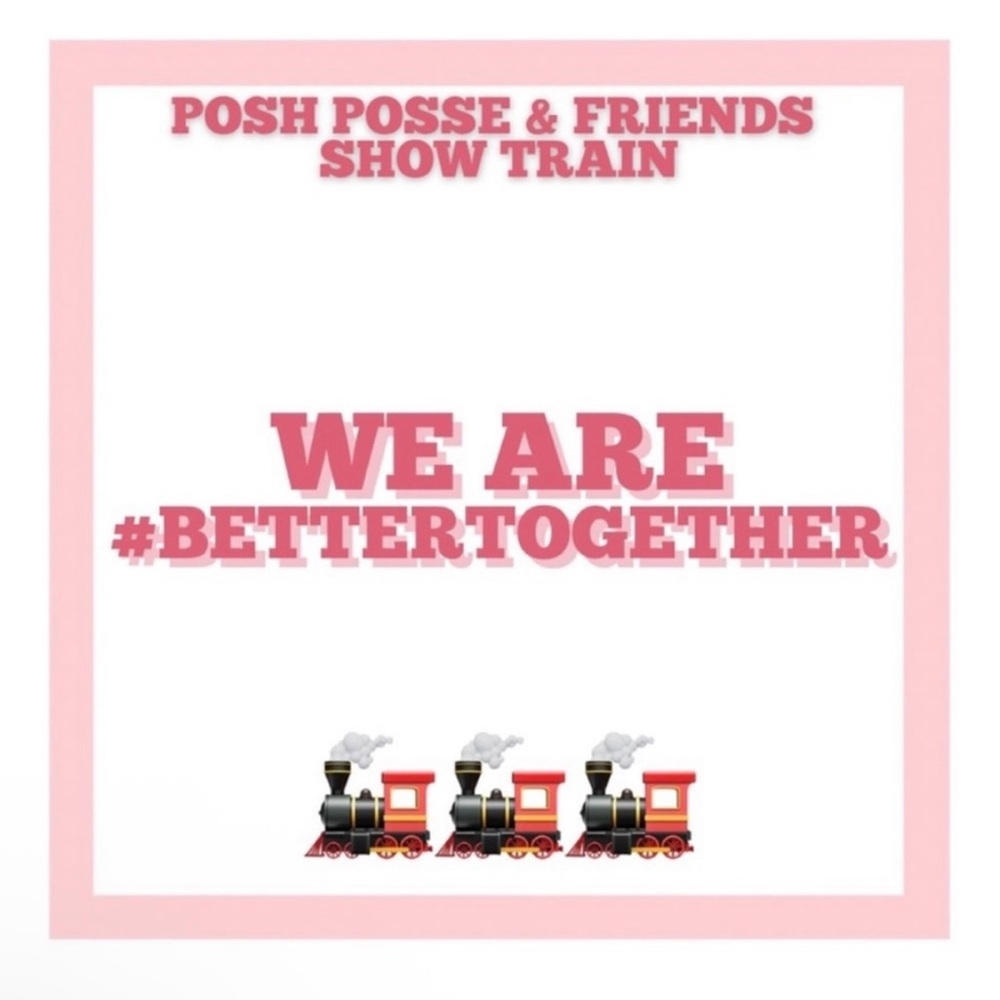 11/8/25 #BETTERTOGETHER Posh Posse & Friends Show Train Notification Flyer 🚂